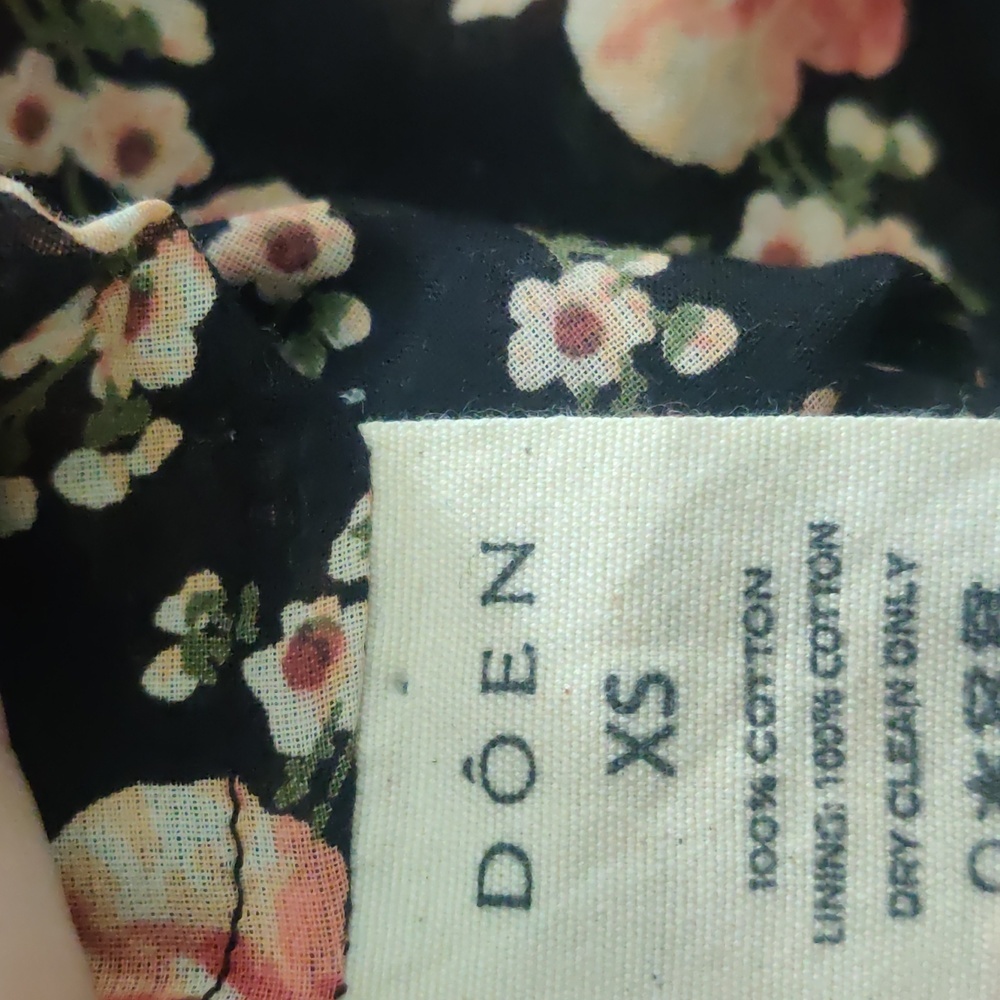 Doen Sol Shirred Cotton Maxi Dress in Poppy XS - Picture 9 of 10